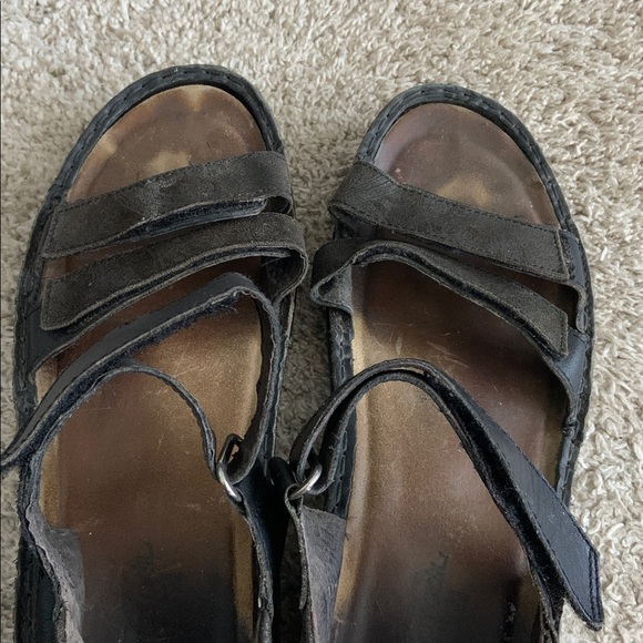 Naot Begonia Mine/Hash/Brown/Volcanic Leather/Suede Size 41 - Picture 4 of 5